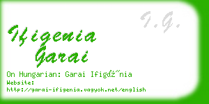 ifigenia garai business card